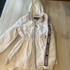 White Tommy Hilfiger windbreaker jacket jacket woman’s